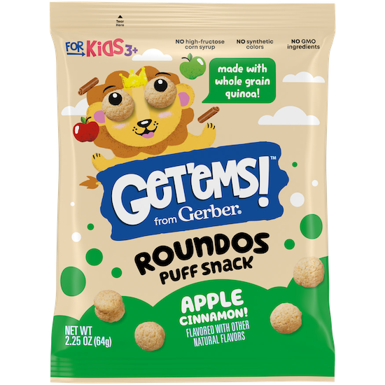 Apple Cinnamon Roundos Puff Snacks